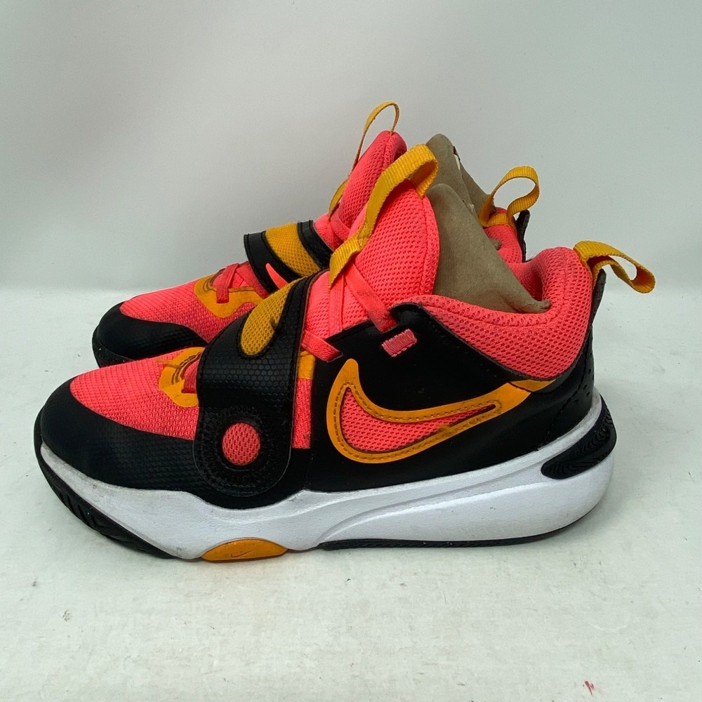 Nike Team Hustle D 11 PS Kids Basketball Shoes US 2Y Black DV8994-001